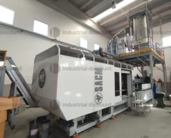 1#10039 Pressa iniezione Sacmi, stampo sacmi e robot di scarico Sytrama