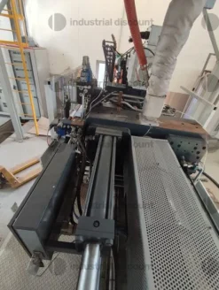 1#10039 Pressa iniezione Sacmi, stampo sacmi e robot di scarico Sytrama