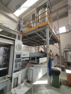 1#10039 Pressa iniezione Sacmi, stampo sacmi e robot di scarico Sytrama