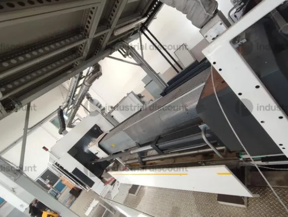 1#10039 Pressa iniezione Sacmi, stampo sacmi e robot di scarico Sytrama