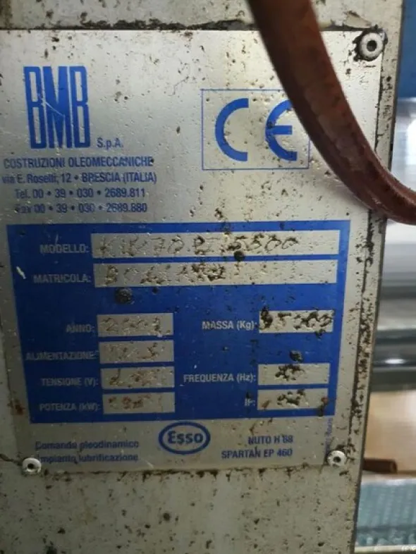 8#6048 Pressa oleodinamica BMB KW70PI