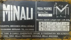 Pressa Piegatrice MINALI 3000 mm X 60 Ton USATA