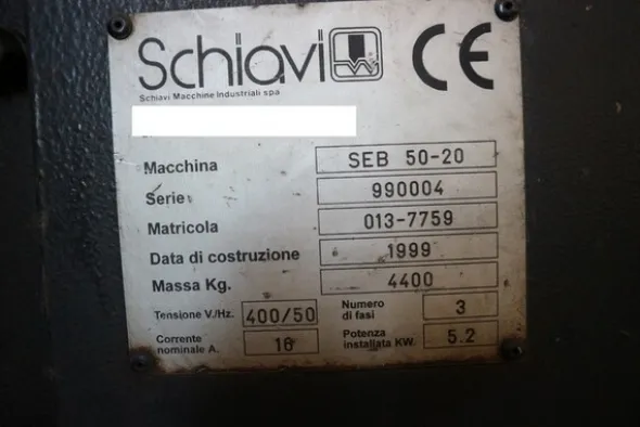 8#7071 Pressa piegatrice Schiavi