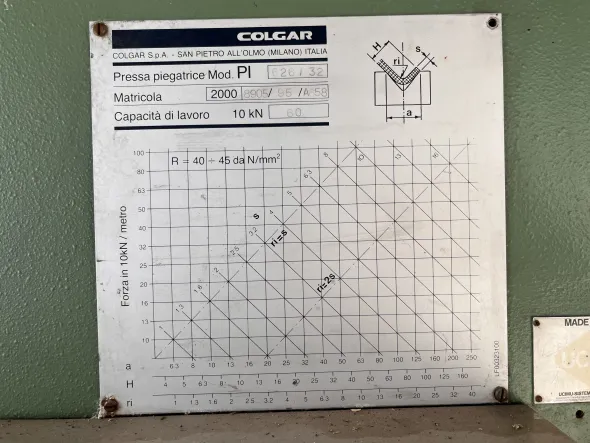 pressa piegatrice 60 Tonnellate