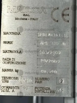 5#10188 Pressa spremitrice MPS 120 MT