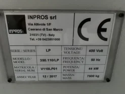 1#6150 Pressa stampaggio dischi vinile Inpros Srl e generatore vapore Cometh