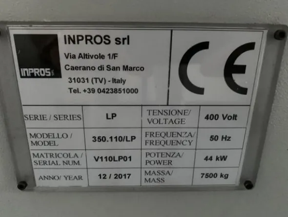 1#6150 Pressa stampaggio dischi vinile Inpros Srl e generatore vapore Cometh