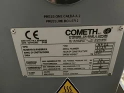 1#6150 Pressa stampaggio dischi vinile Inpros Srl e generatore vapore Cometh