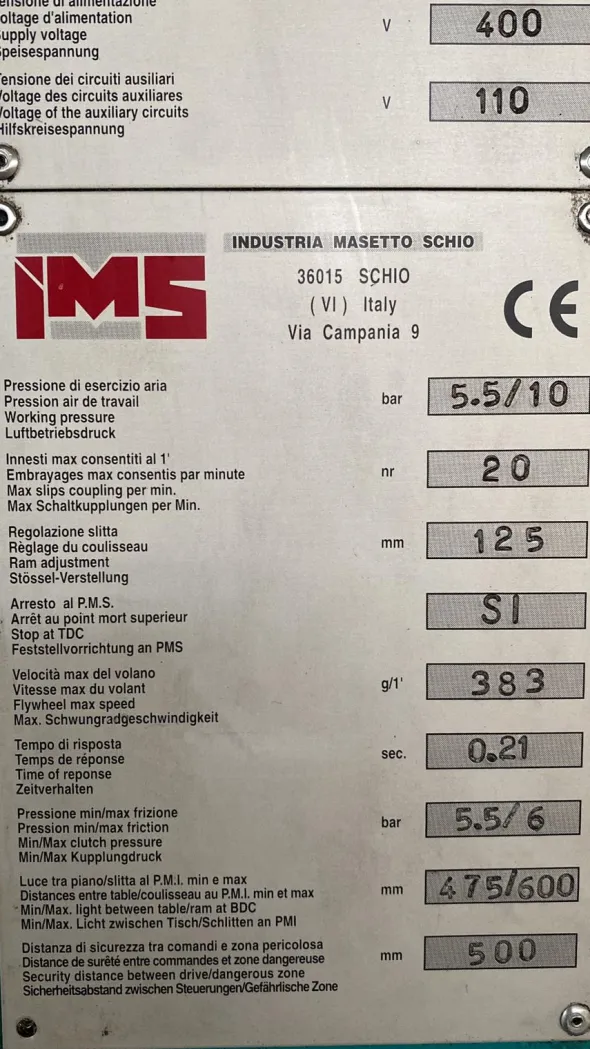 PRESSA 300t IMS