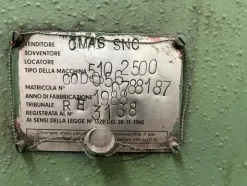 9#8297 Pressopiegatrice Omas con punta automatica