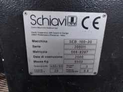 7#5881 Pressopiegatrice Schiavi