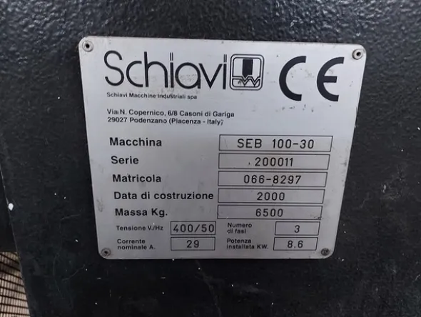 7#5881 Pressopiegatrice Schiavi