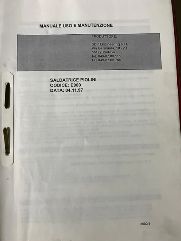 3#8297 Puntatrice automatica SDP per piolini