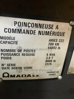 1#9348 Punzonatrice CNC AMADA