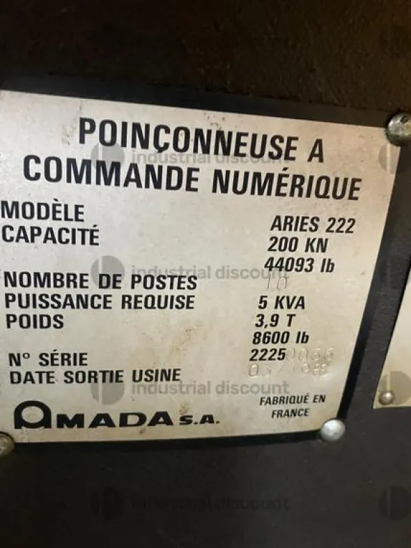 1#9348 Punzonatrice CNC AMADA