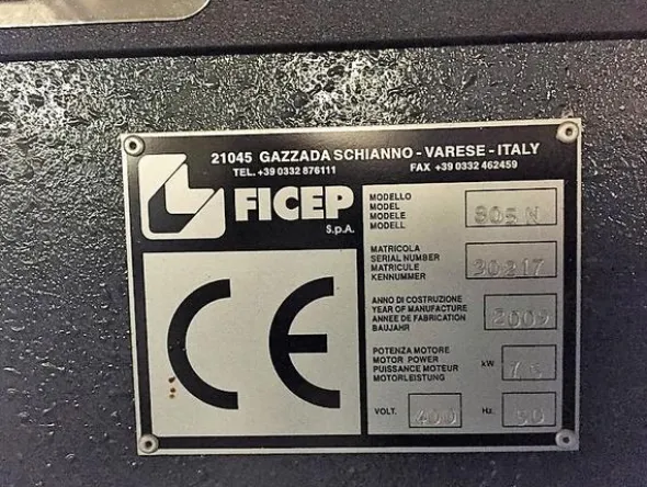 9#3958 Punzonatrice combinata FICEP 805 N