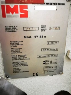2#8173 Punzonatrice IMS HY 55 E