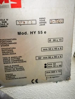 2#8173 Punzonatrice IMS HY 55 E