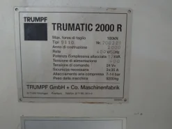 Punzonatrice Trumpf Trumatic 2000 R