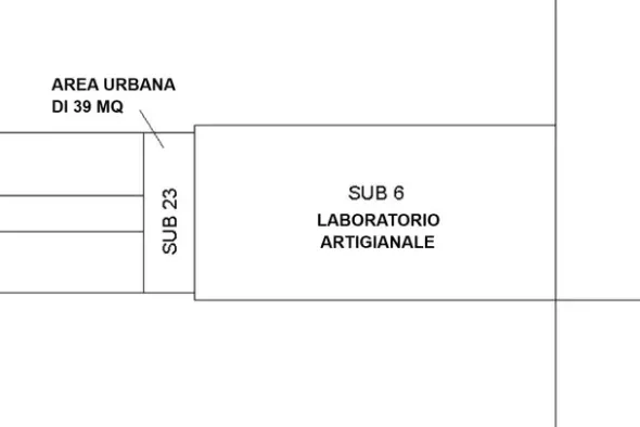 #2537987 Quota 1/2 di locale artigianale e area urbana