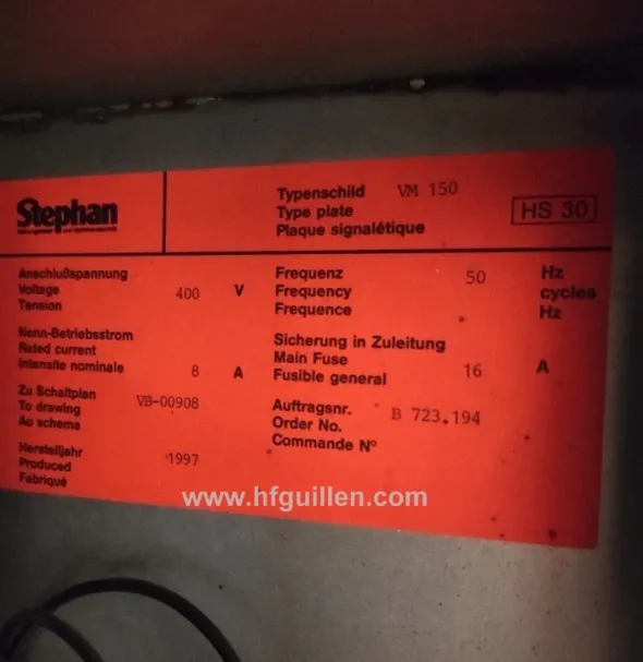REF-2174 MESCOLATORE SOTTOVUOTO STEPHAN VM150
