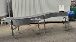 REF-2394 NASTRO TRASPORTATORE A DOPPIA CURVA INOX