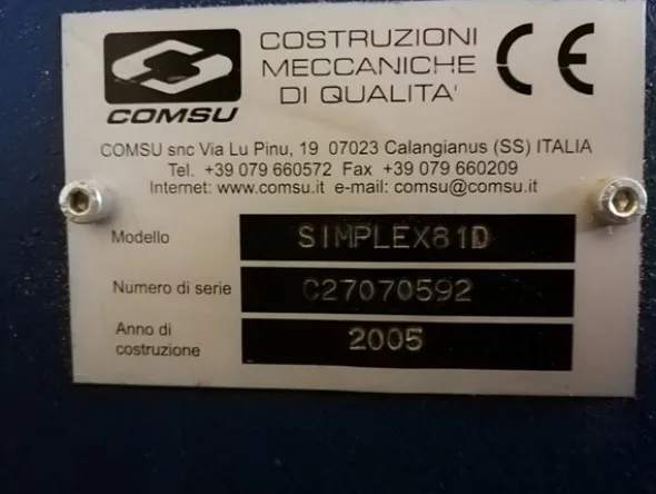 5#6128 Rettifica piana automatica Comsu
