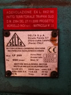 RETTIFICATRICE PER SUPERFICI PIANE (LAPIDELLO)
