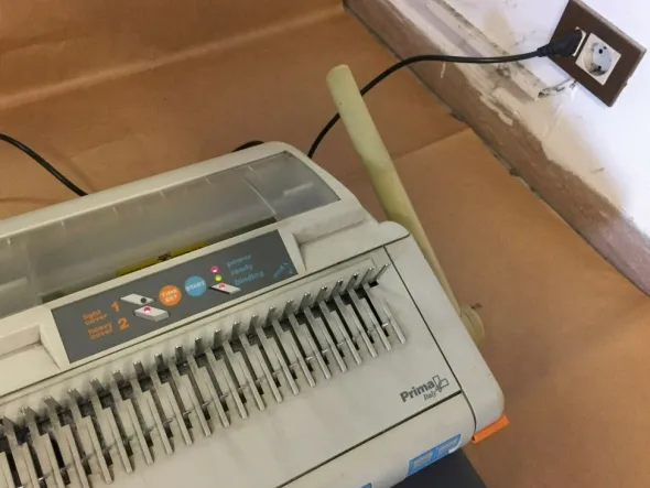 Rilegatrice Combinata a Dorso Plastico -Prima sintesi Opera 37