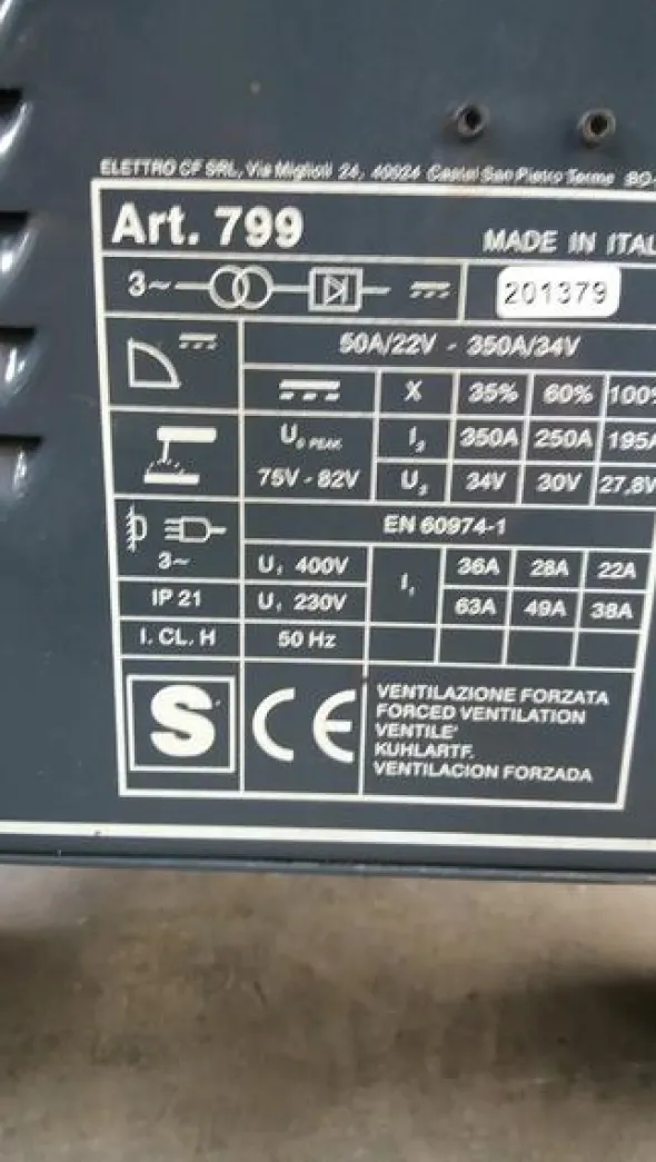 6#4345 Saldatrice ad elettrodi Elettro CF