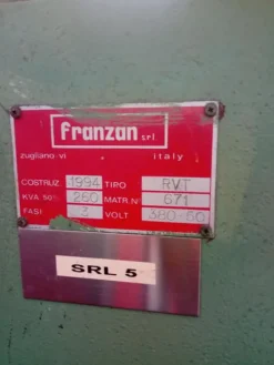 7#4145 Saldatrice a rulli Franzan RVT