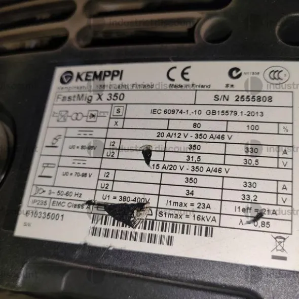 11#9868 Saldatrice mig Kemppi Fastmig X 350