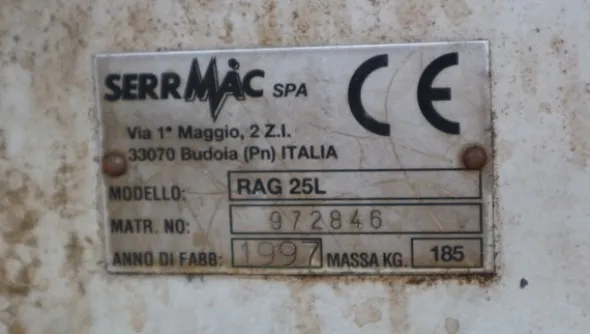 8#5049 Saldatrice Weldtronic e trapano a colonna Serrmac