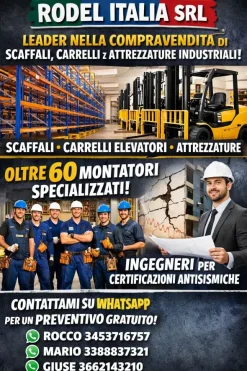 Scaffalatura alta portata certificata