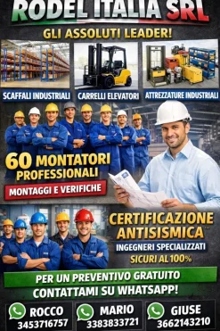 Scaffalatura alta portata certificata