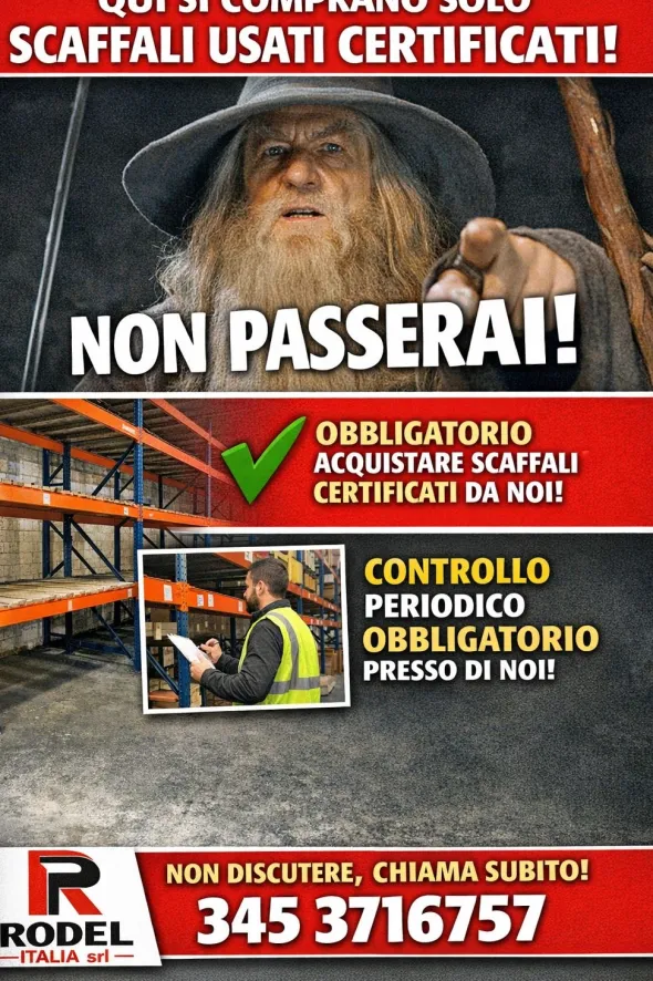 Scaffalatura certificata