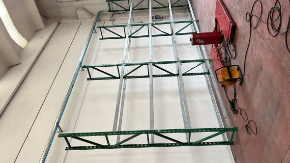 Scaffalatura metallica porta gomme