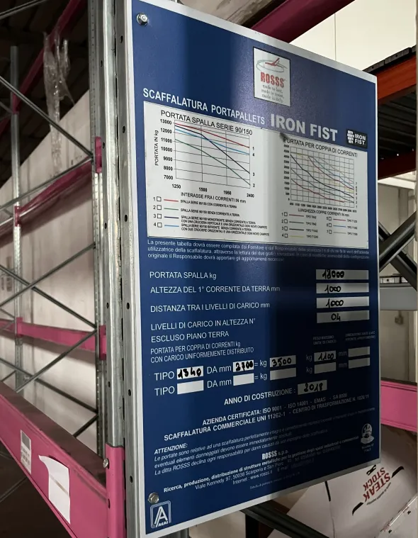 Scaffalature portapallet ROSSS