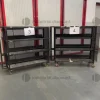 12#9552 Scaffali neri con ruote