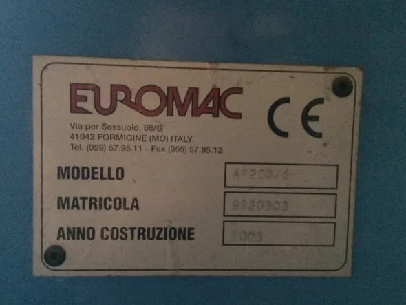 Scantonatrice idraulica EUROMAC