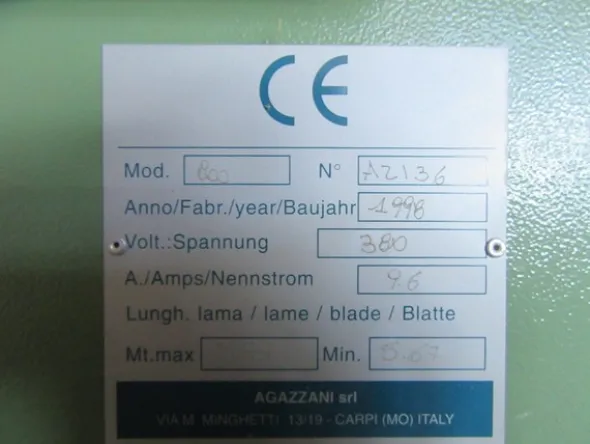 31#5195 Sega a nastro Agazzani