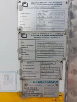 7#9463 Semirimorchio frigo Cardi 793 136F