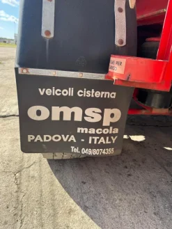 SEMIRIMORCHIO OMSP MACOLA CISTERNA IN ACCIAIO 3 ASSI
