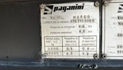 2#8332 Semirimorchio Paganini Car modello 136PSL con cassone ribaltabile