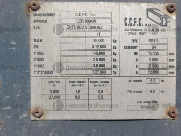 1#8978 Semirimorchio porta container CCFC