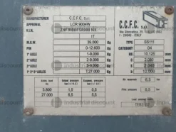 3#8978 Semirimorchio porta container CCFC