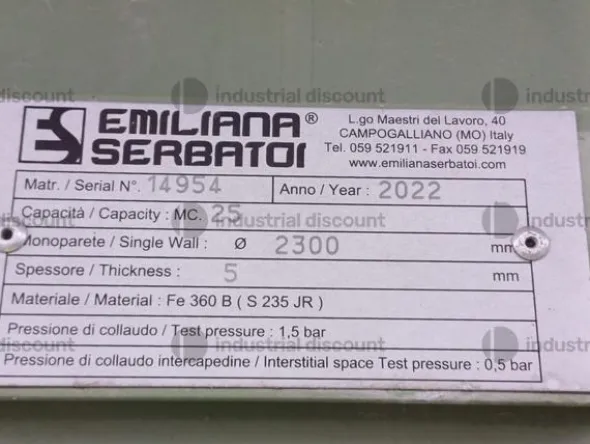 1#8974 Serbatoi metallici Emiliana Serbatoi
