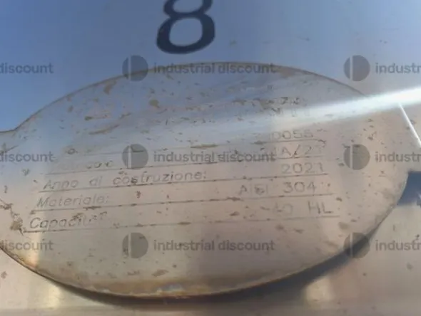 4#9860 Serbatoio in acciaio inox per alimenti