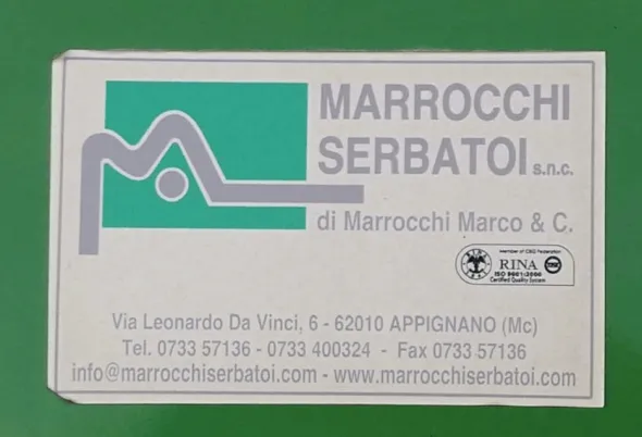 Serbatoio Marrocchi - modello S49