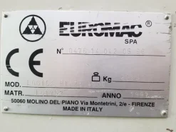 SEZIONATRICE ORIZZONTALE EUROMAC MOD. LOGICA PINZE 4500